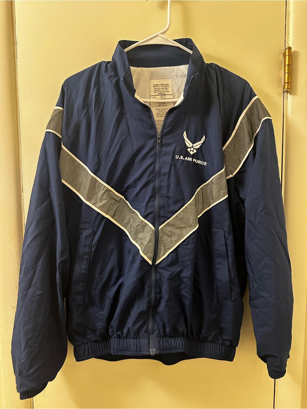 U.S. Air Force Navy Blue Lightweight Zip-Front Jacket